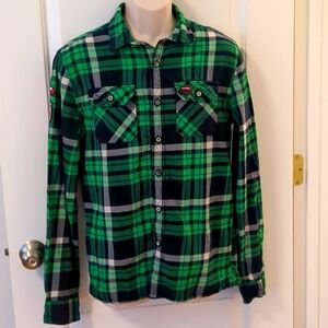 Superdry Plaid Flannel Button Down